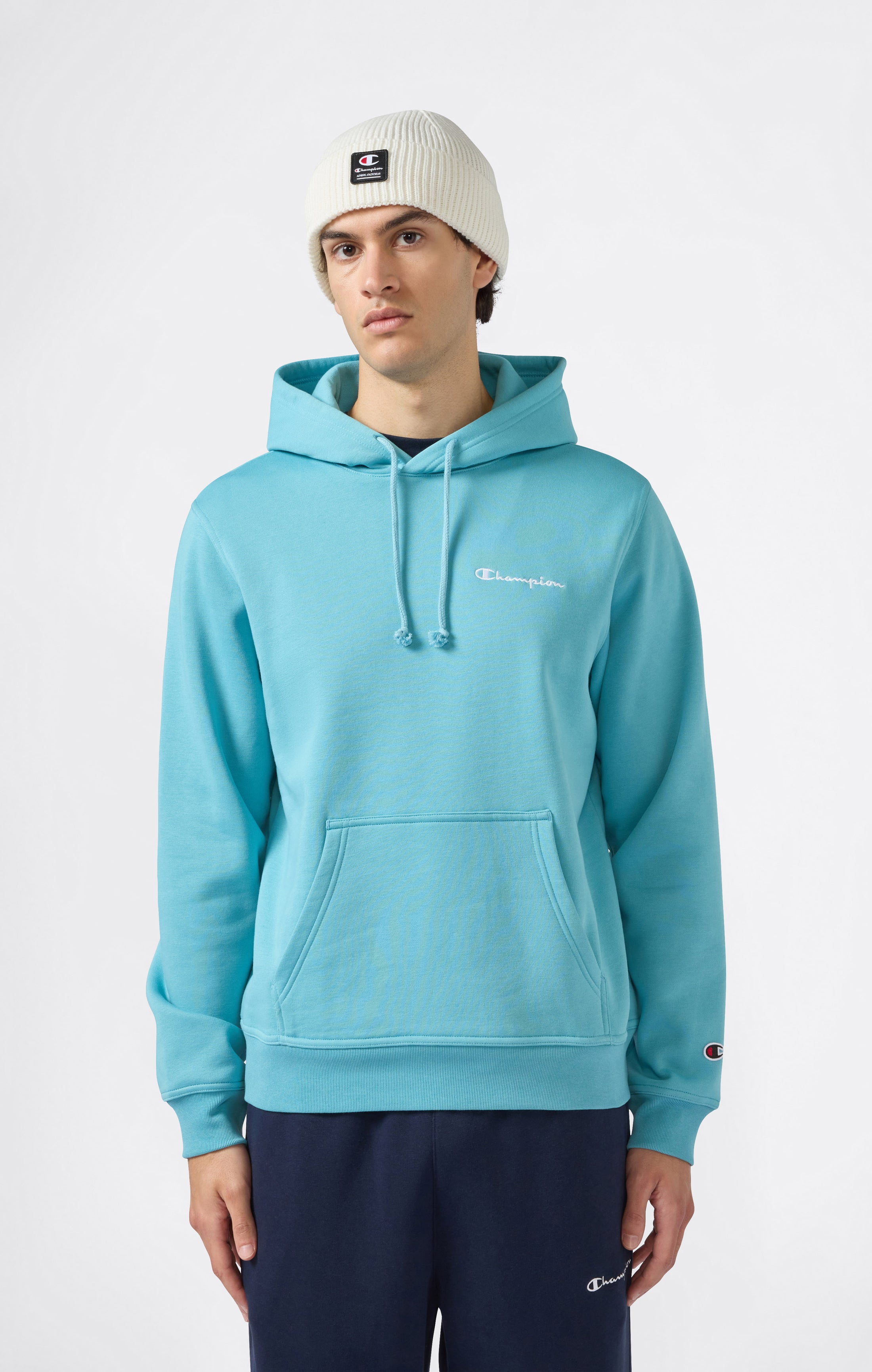 Sweat Homme Doublé Polaire avec Petit Logo Brodé Icons
