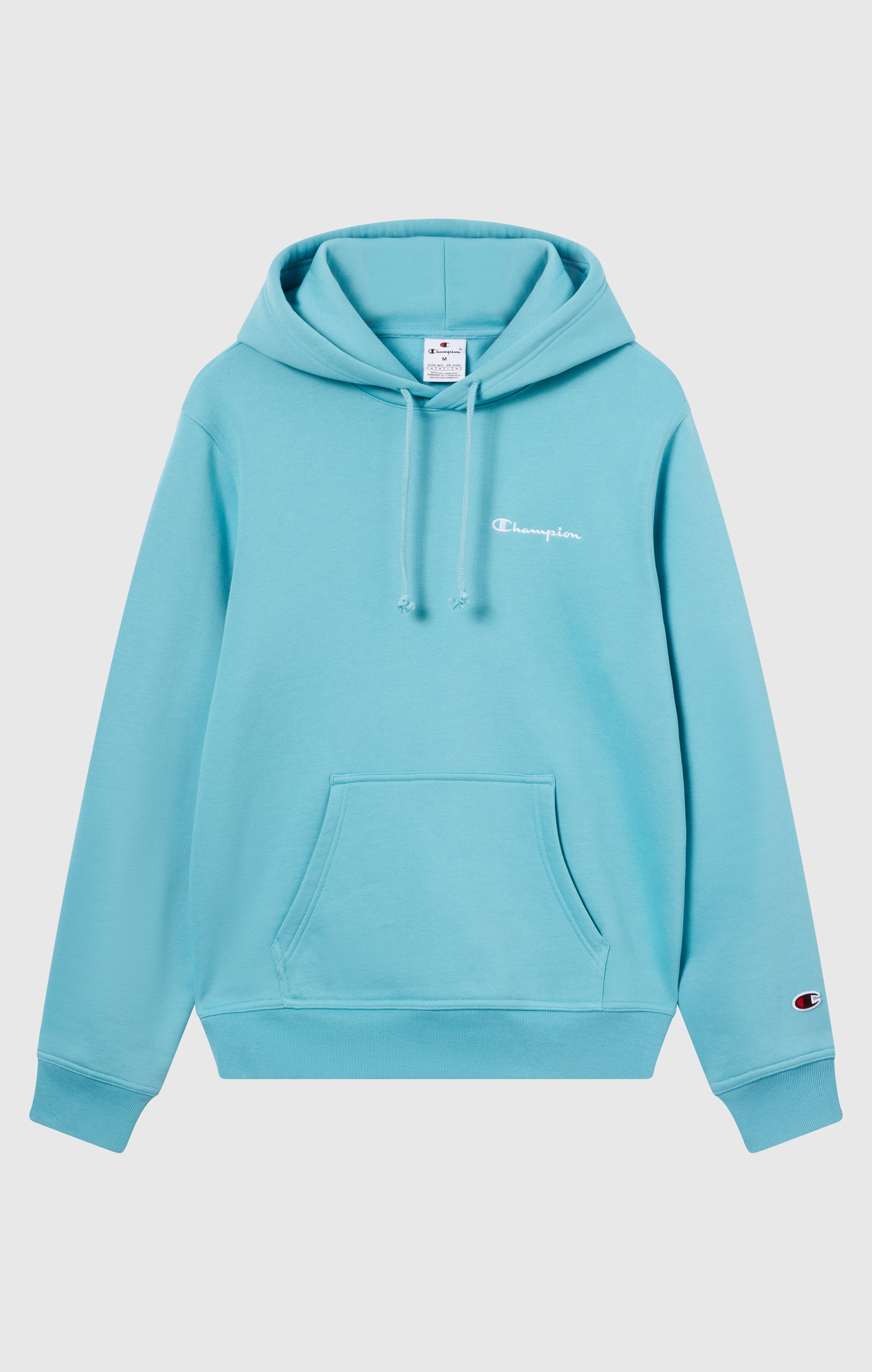 Men’s Fleece Hoodie with Small Embroidered Logo Icons