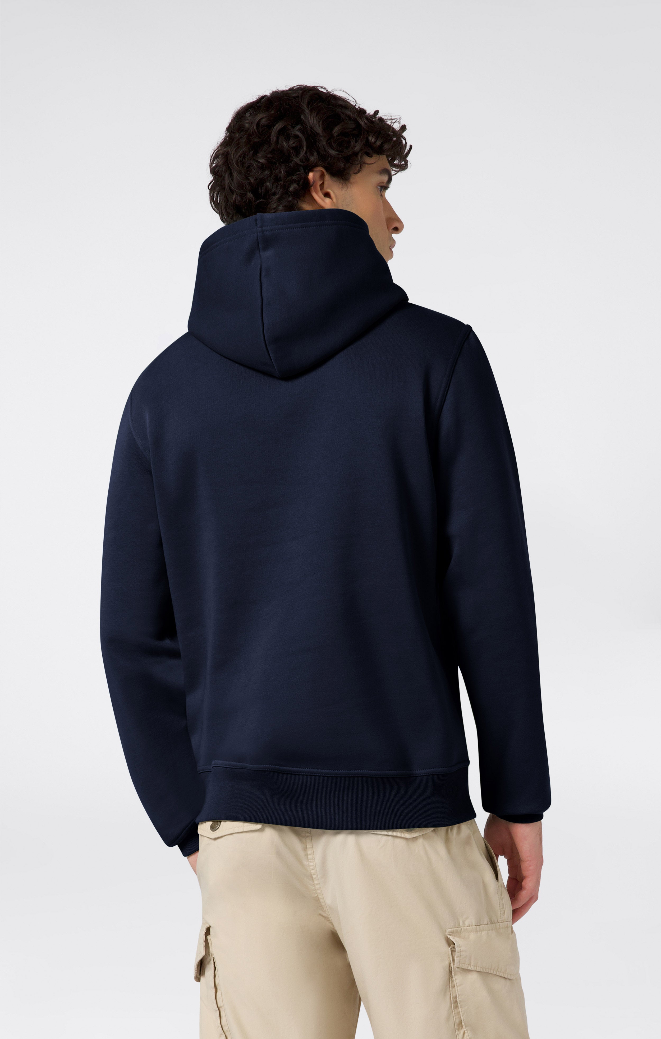 Herren Fleece-Sweatshirt mit Kleinem Gesticktem Logo Icons