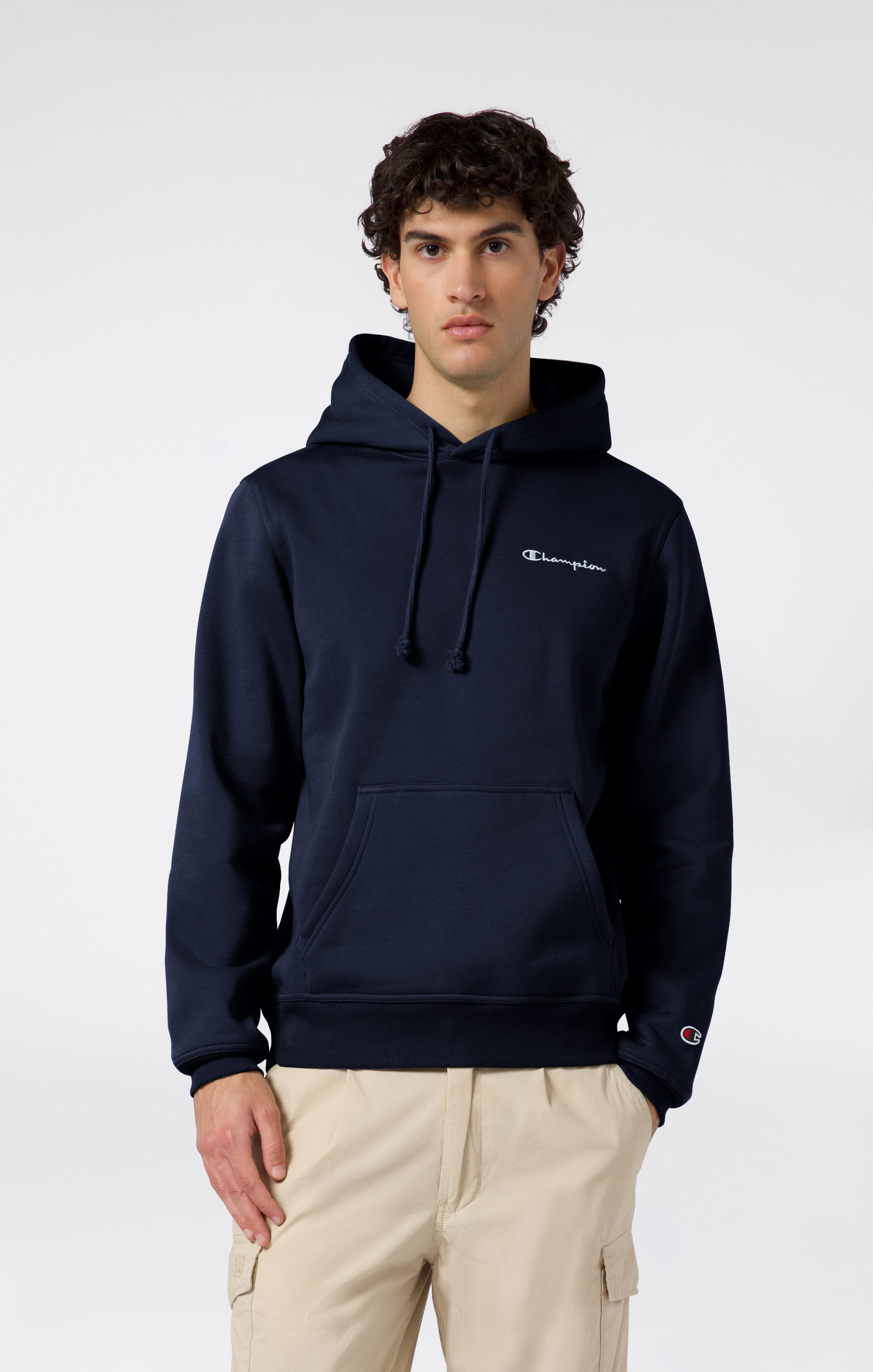 Herren Fleece-Sweatshirt mit Kleinem Gesticktem Logo Icons