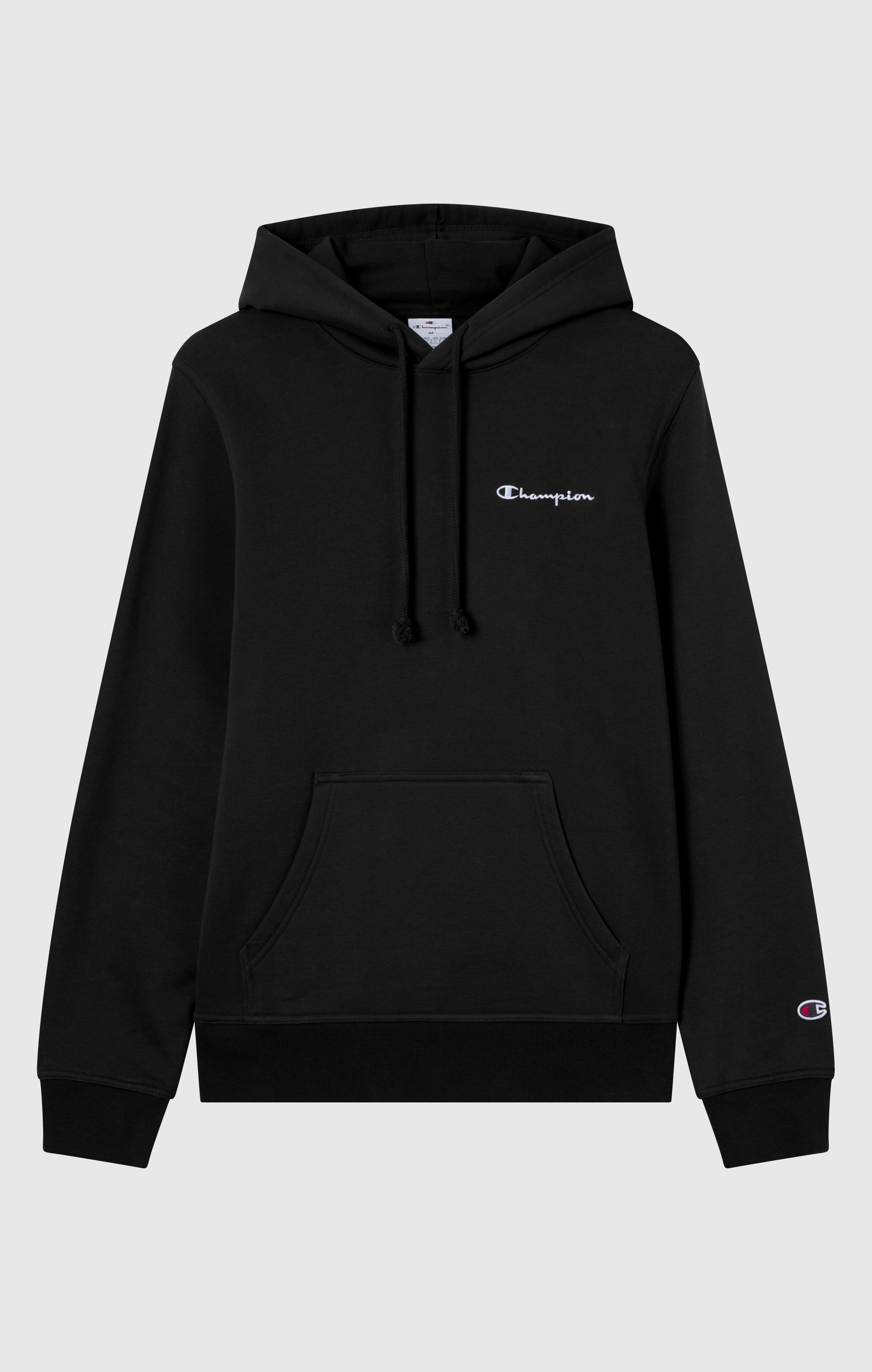 Men’s Fleece Hoodie with Small Embroidered Logo Icons