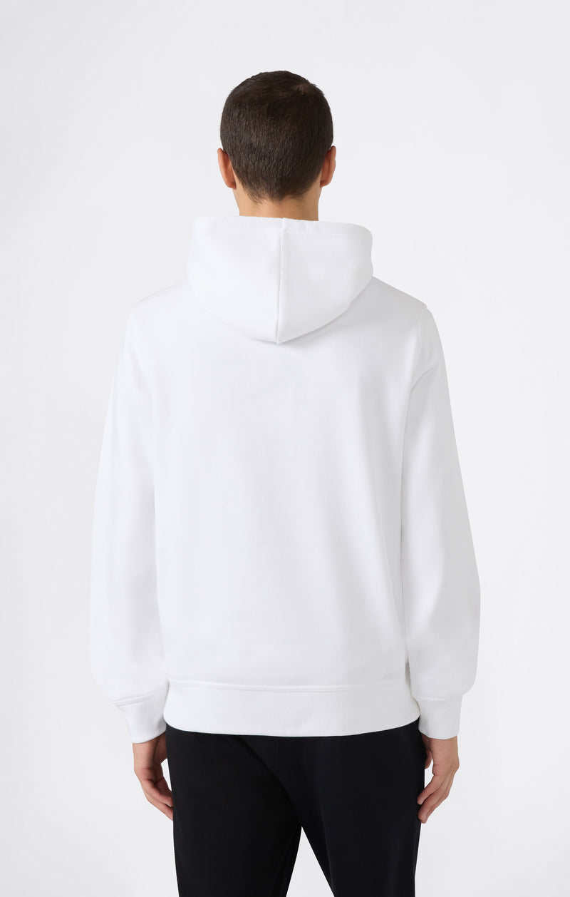 Men’s Fleece Hoodie with Small Embroidered Logo Icons