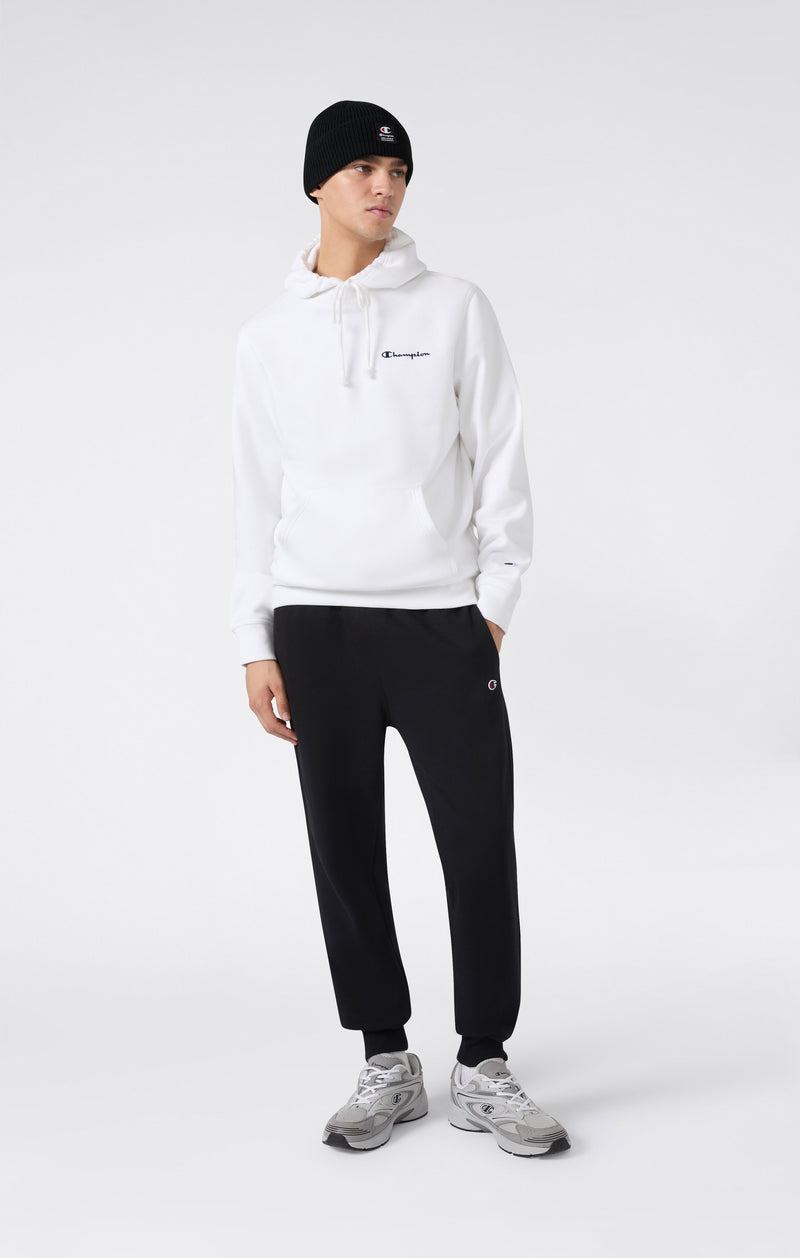 Men’s Fleece Hoodie with Small Embroidered Logo Icons
