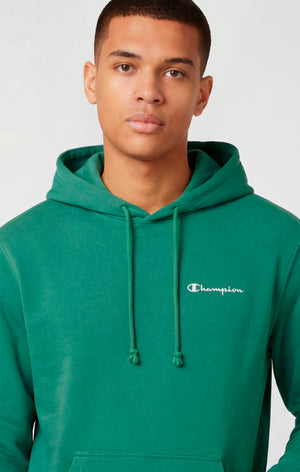 Men’s Lightweight Hoodie with Small Embroidered Logo Icons