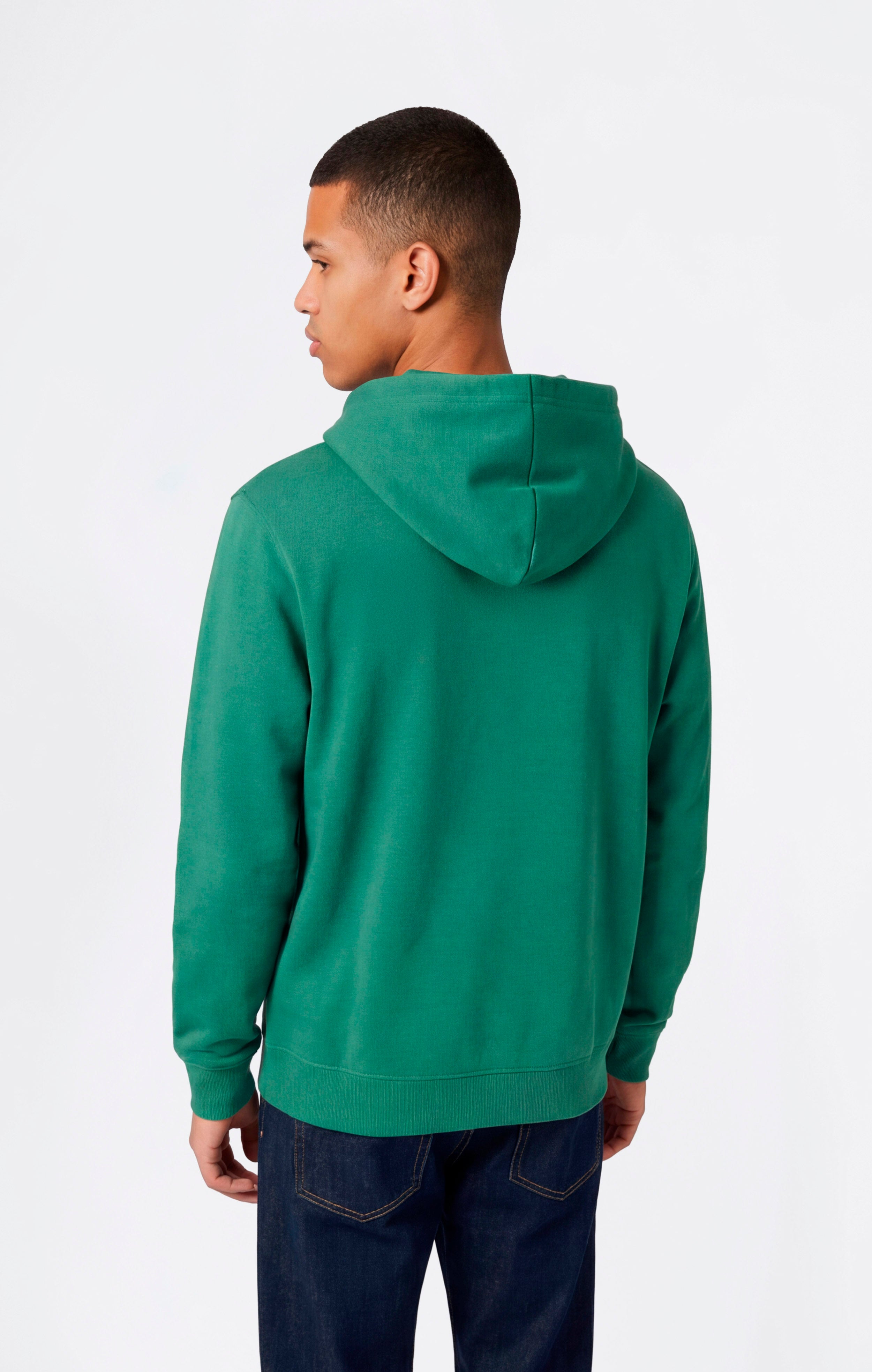 Men’s Lightweight Hoodie with Small Embroidered Logo Icons