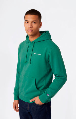 Men’s Lightweight Hoodie with Small Embroidered Logo Icons