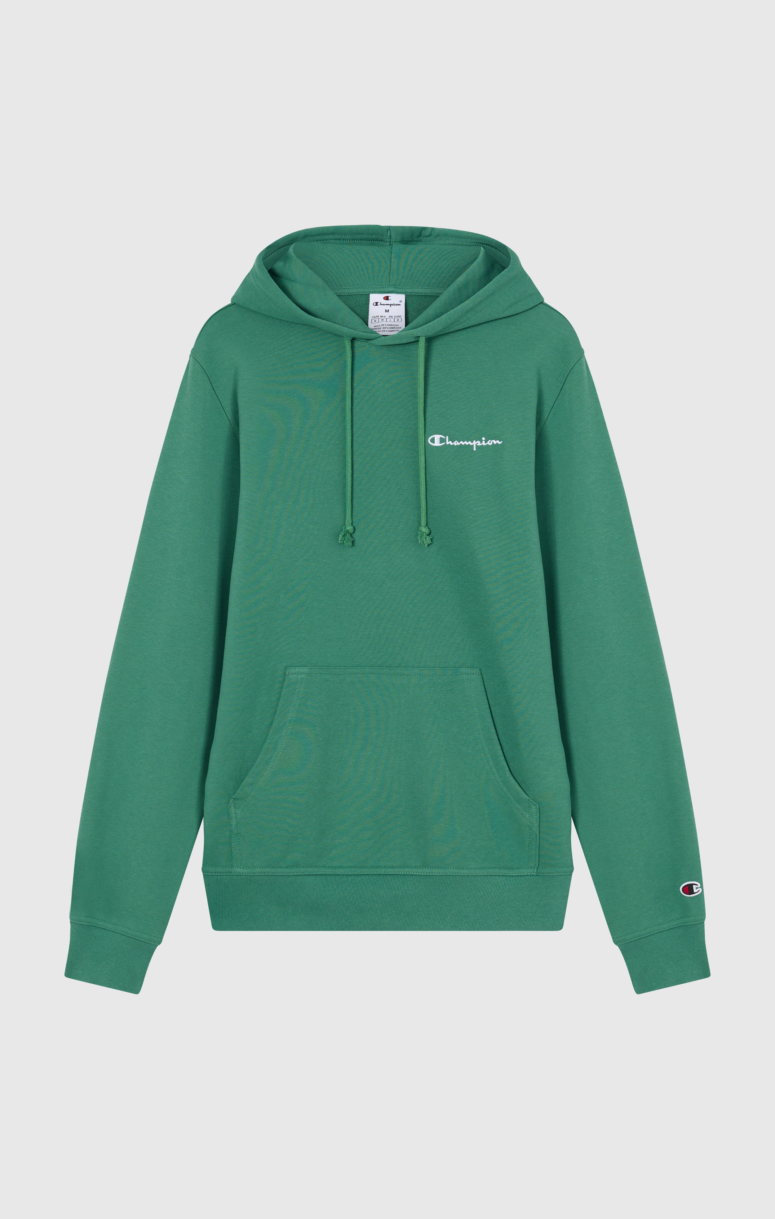 Men’s Lightweight Hoodie with Small Embroidered Logo Icons