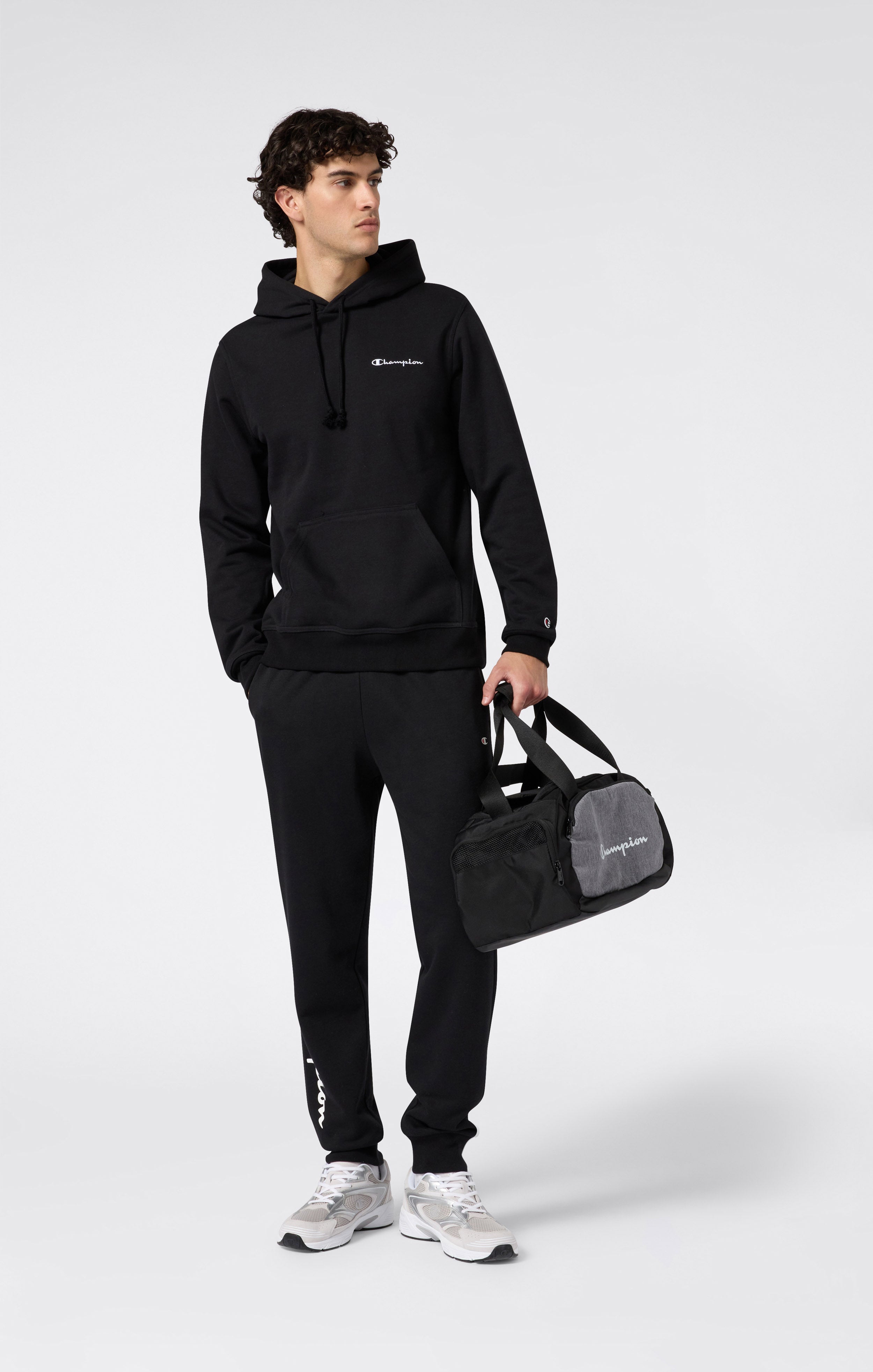 Sweat Léger à Capuche avec Petit Logo Brodé pour Homme Icons