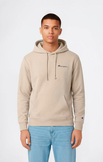 Men’s Lightweight Hoodie with Small Embroidered Logo Icons