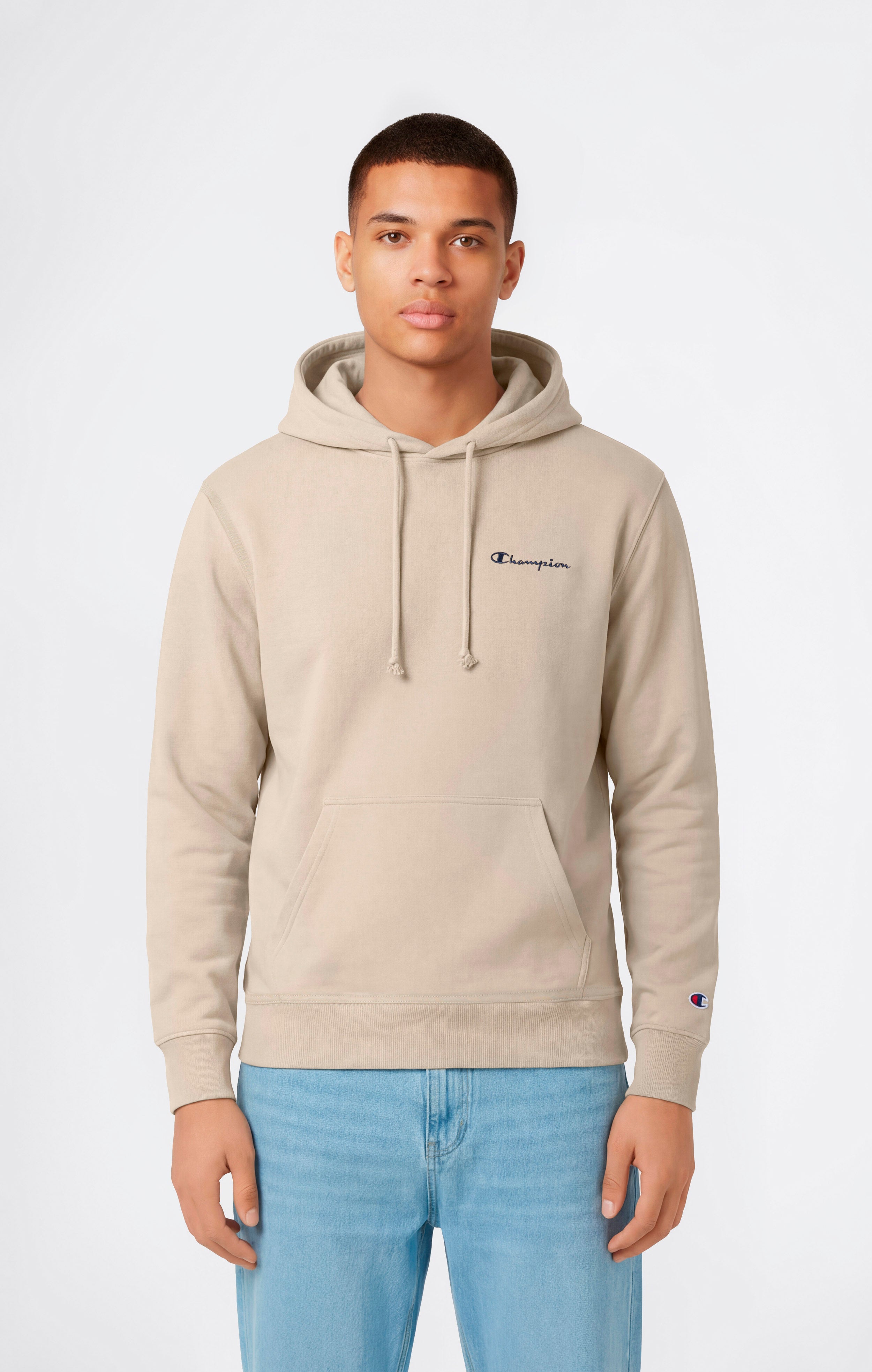 Sweat Léger à Capuche avec Petit Logo Brodé pour Homme Icons