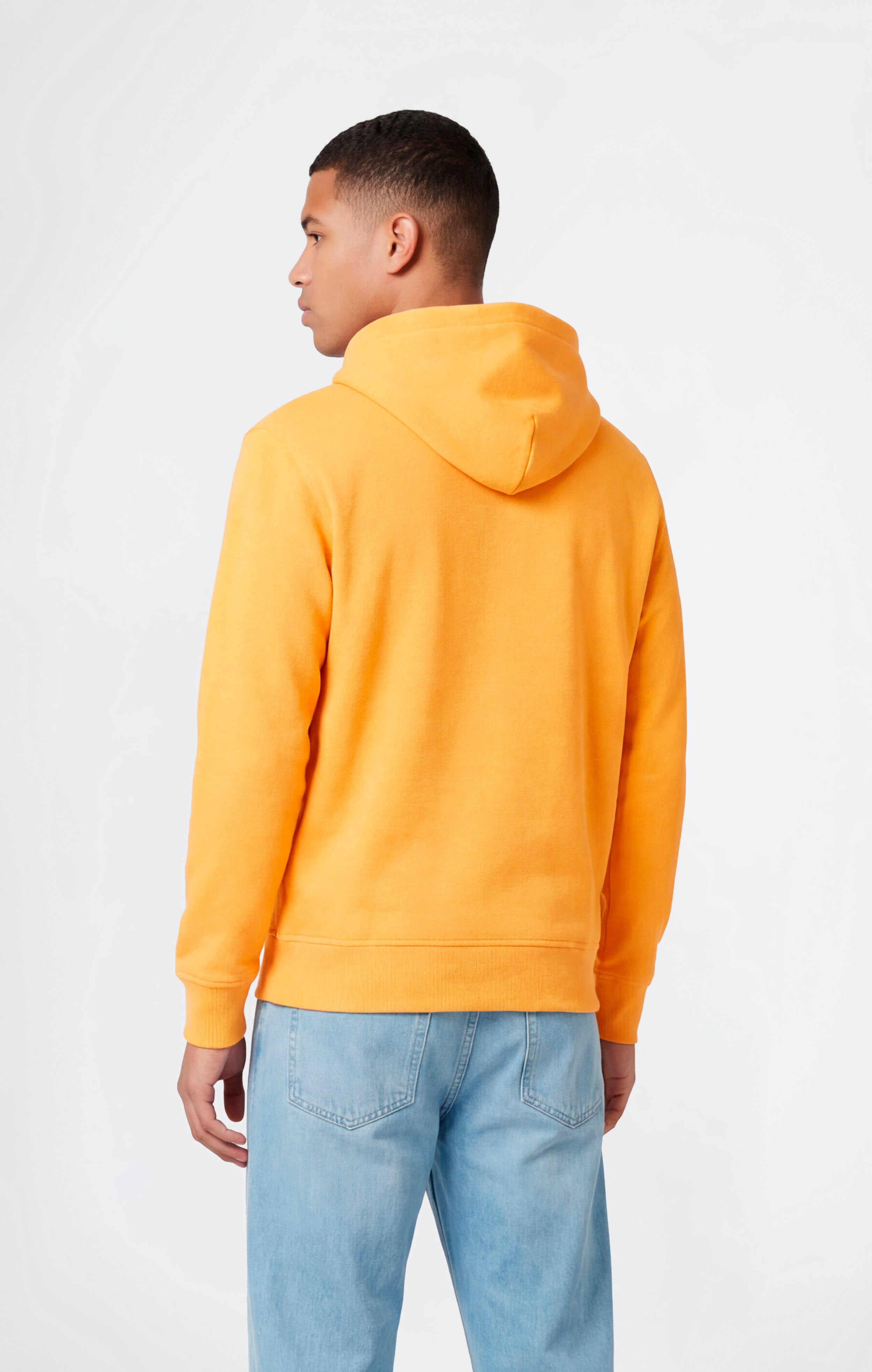 Men’s Lightweight Hoodie with Small Embroidered Logo Icons