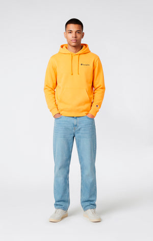 Men’s Lightweight Hoodie with Small Embroidered Logo Icons