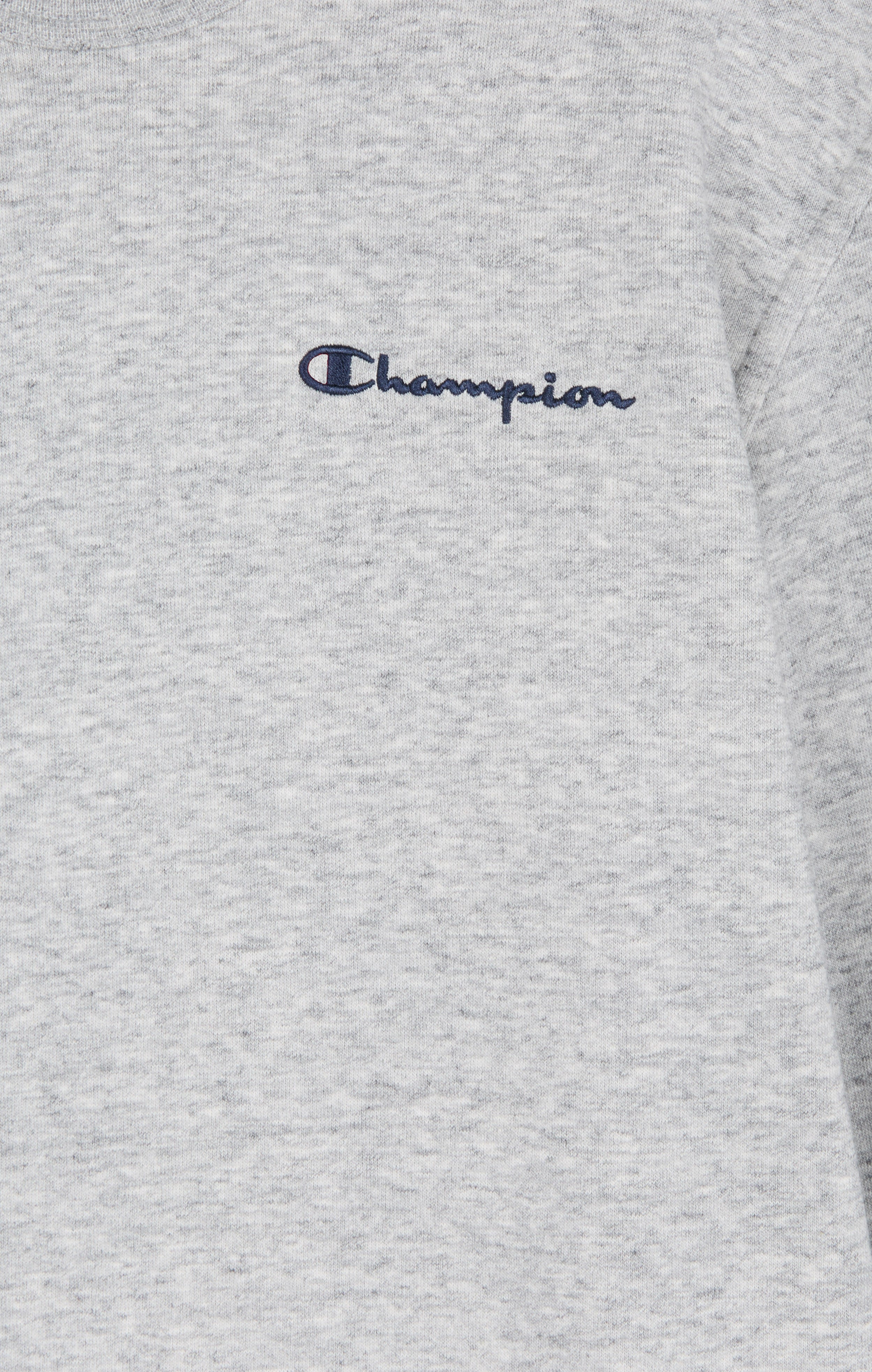 Men’s Fleece Crewneck Sweatshirt with Small Embroidered Logo Icons