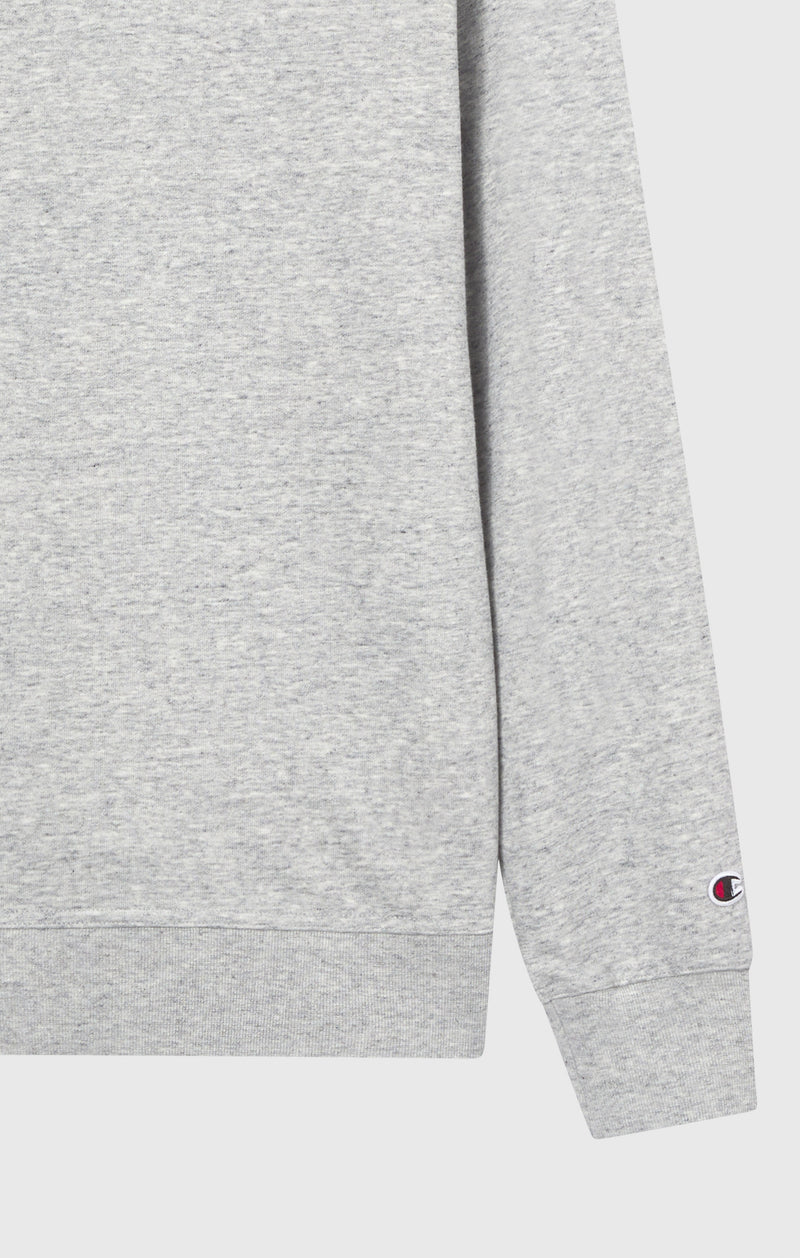 Men’s Lightweight Crewneck Sweatshirt with Embroidered Logo Icons