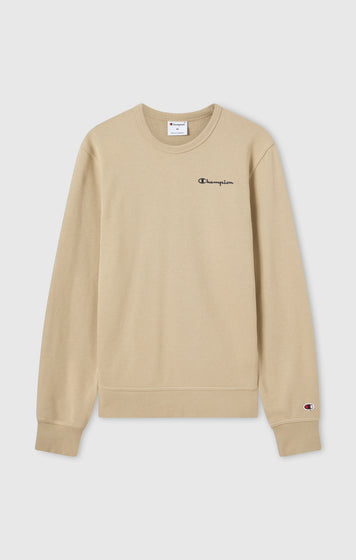 Felpa Girocollo Leggera con Logo Ricamato Uomo Icons