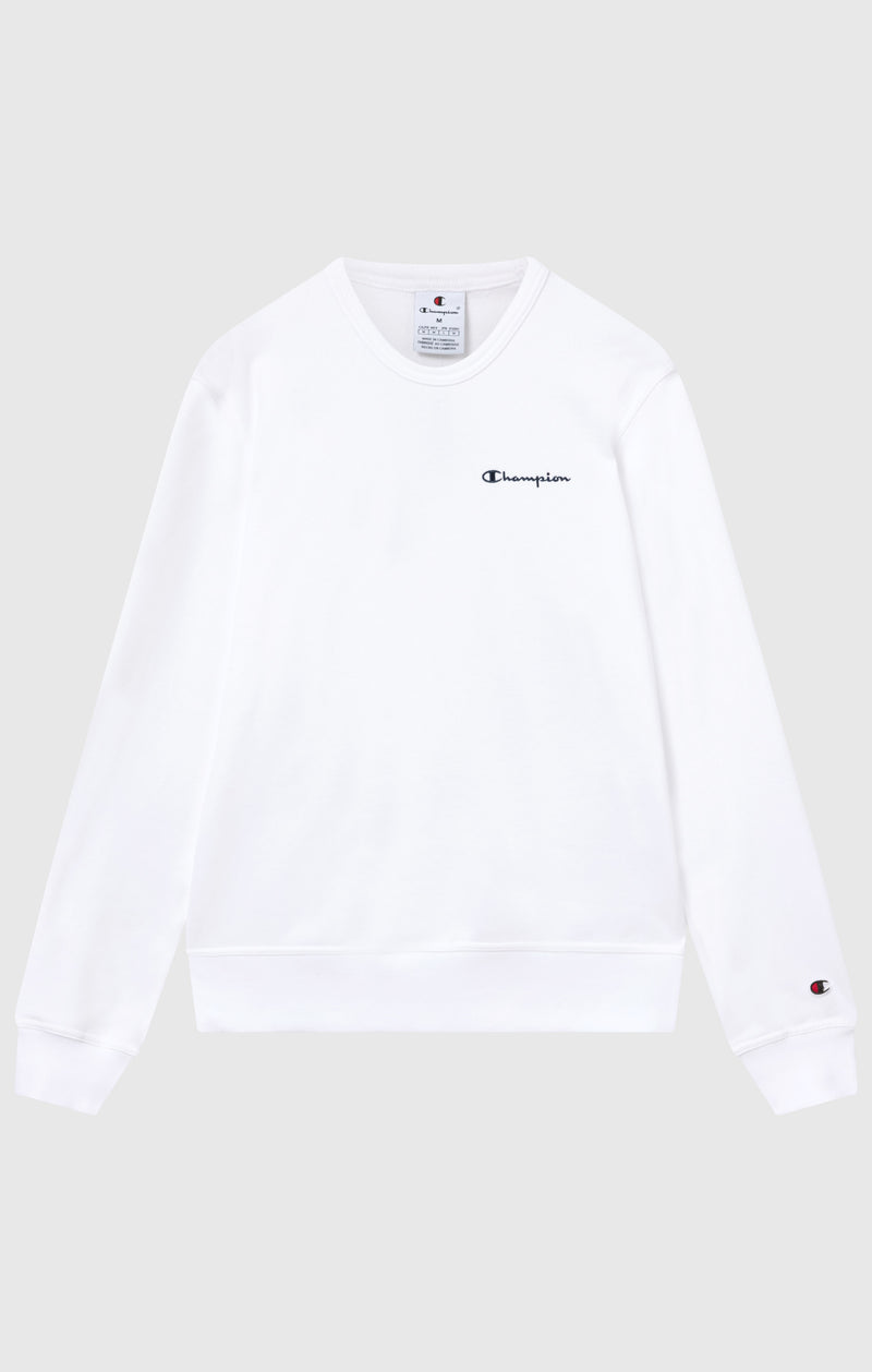 Men’s Lightweight Crewneck Sweatshirt with Embroidered Logo Icons