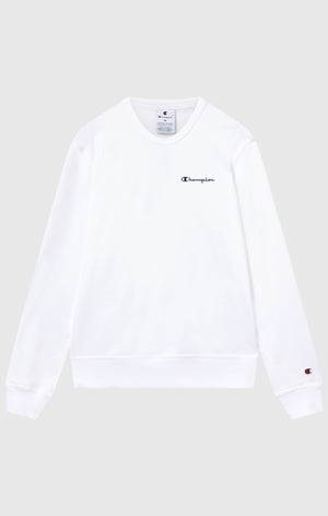 Men’s Lightweight Crewneck Sweatshirt with Embroidered Logo Icons