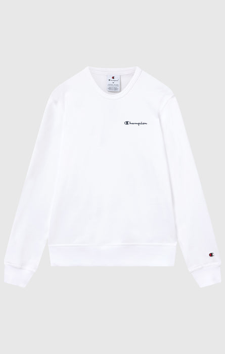 Men’s Lightweight Crewneck Sweatshirt with Embroidered Logo Icons