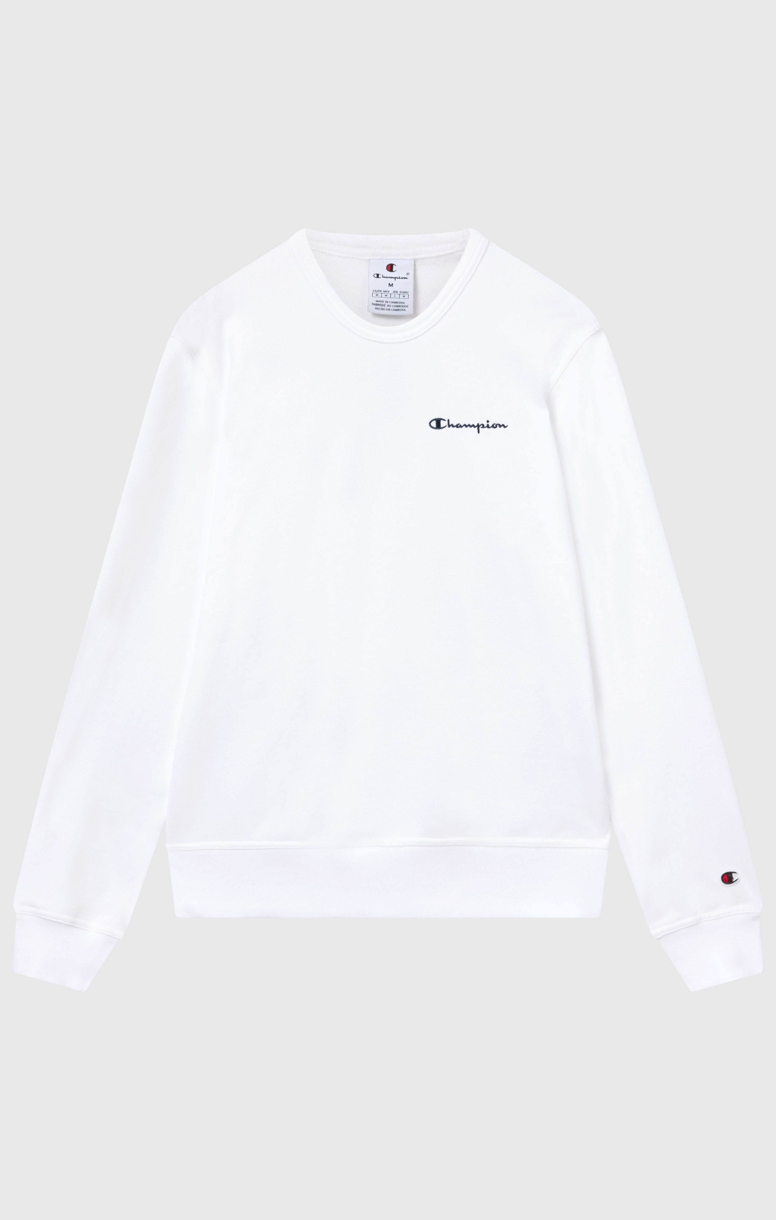 Men’s Lightweight Crewneck Sweatshirt with Embroidered Logo Icons