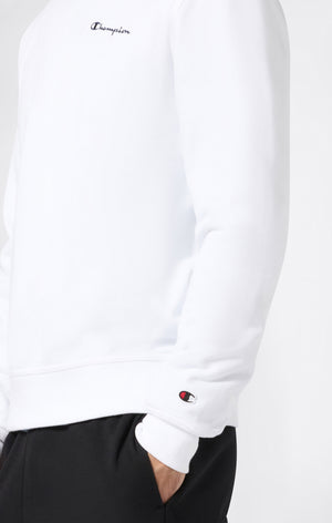 Men’s Lightweight Crewneck Sweatshirt with Embroidered Logo Icons