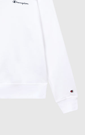 Men’s Lightweight Crewneck Sweatshirt with Embroidered Logo Icons