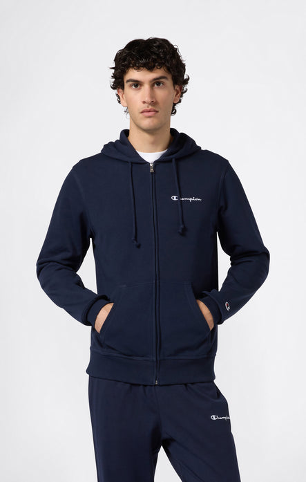 Felpa Leggera con Cappuccio e Zip Intera da Uomo Icons