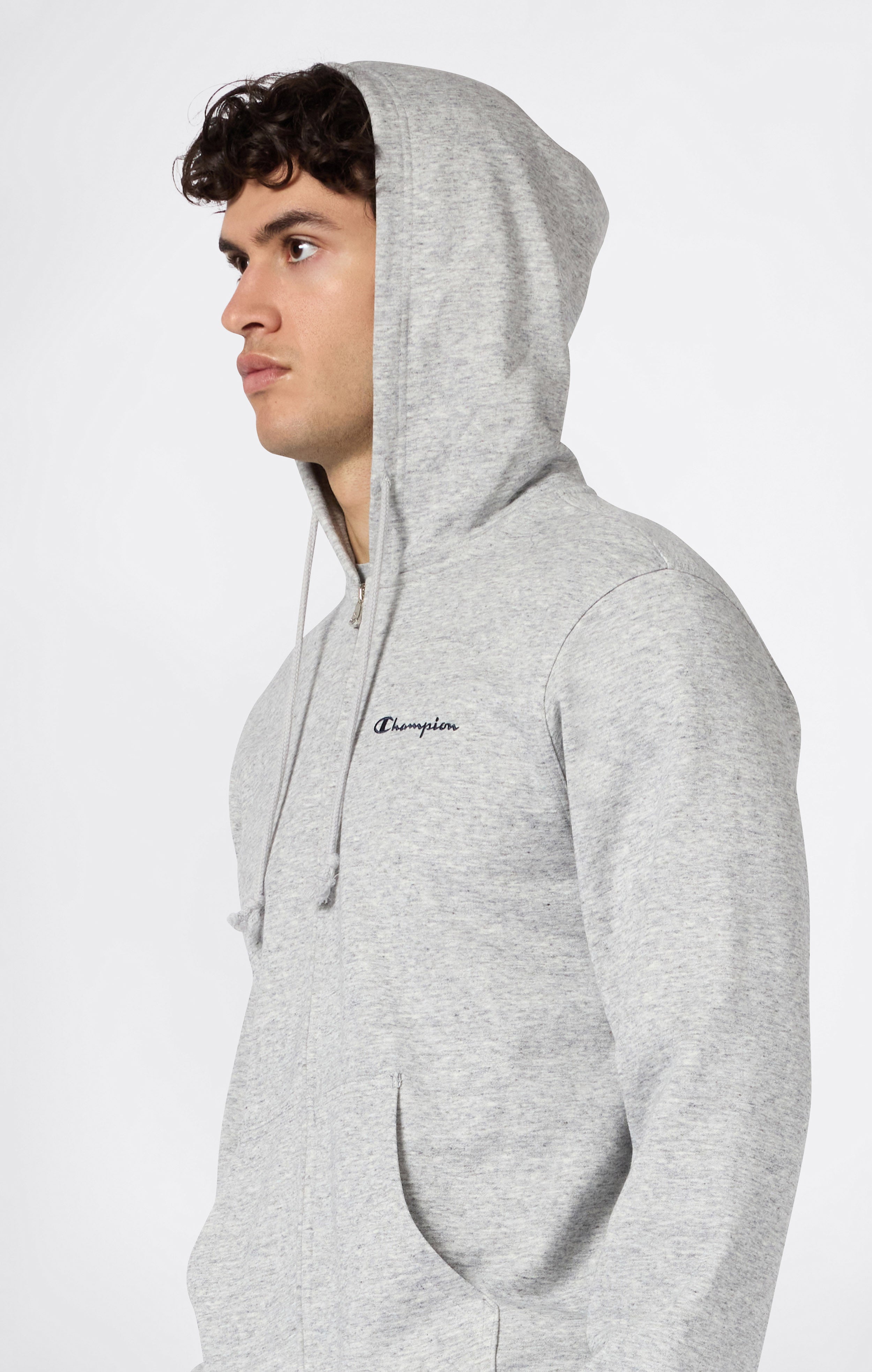 Leichter Hoodie mit Durchgehendem Reißverschluss für Herren Icons