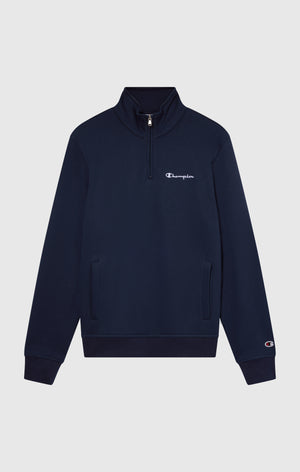 Herren Fleece-Sweatshirt mit Halbem Reißverschluss Icons