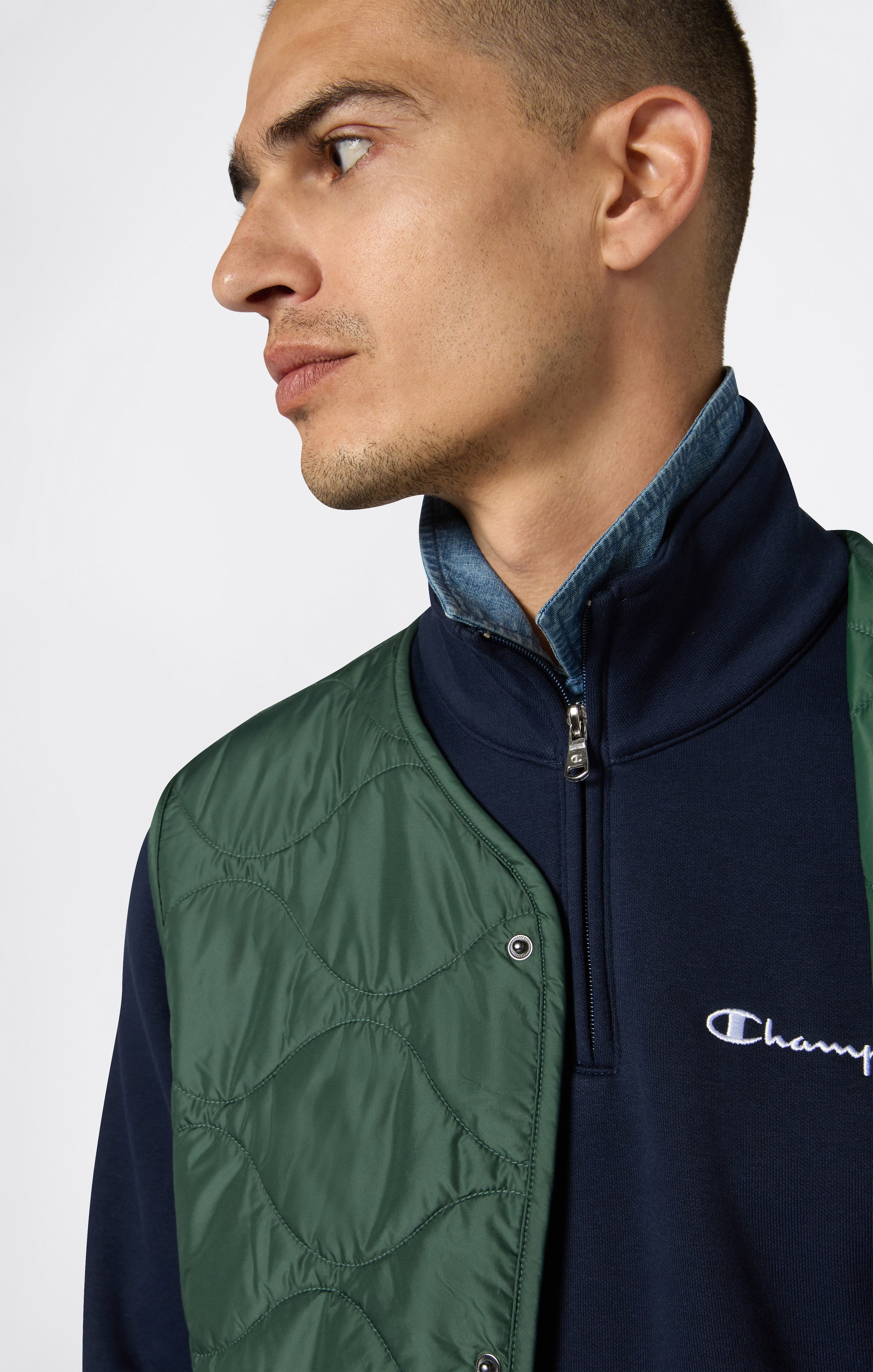 Sudadera Hombre Forrada con Media Cremallera Icons