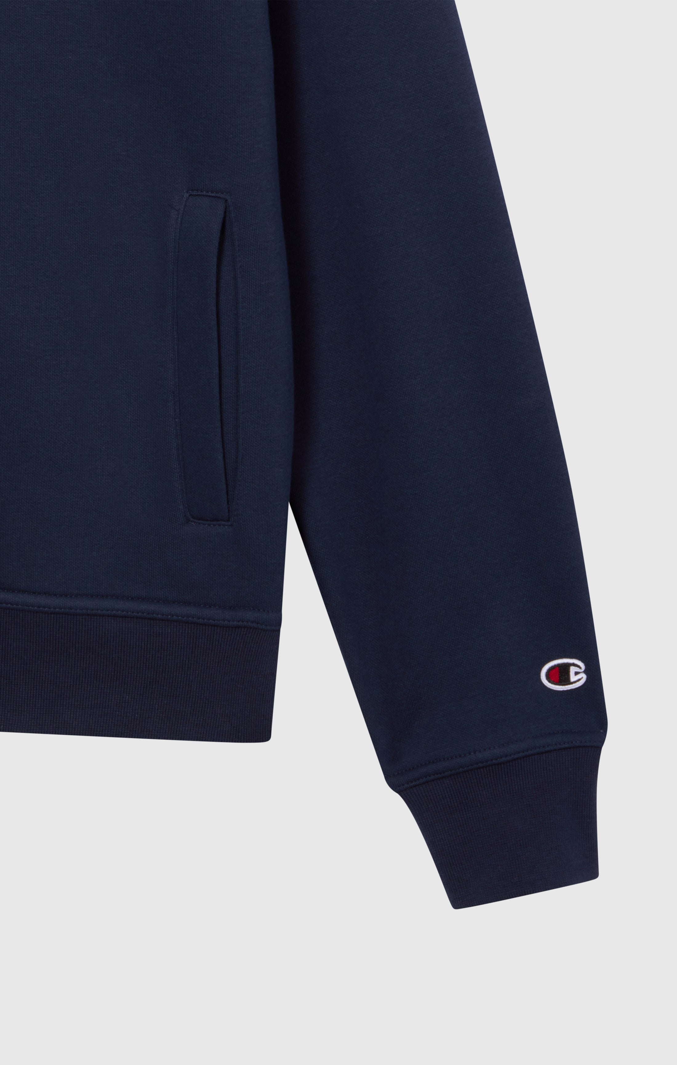 Herren Fleece-Sweatshirt mit Halbem Reißverschluss Icons
