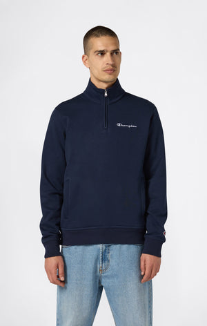 Herren Fleece-Sweatshirt mit Halbem Reißverschluss Icons