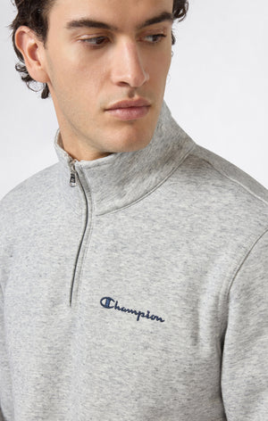 Herren Fleece-Sweatshirt mit Halbem Reißverschluss Icons
