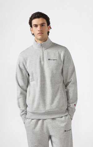 Herren Fleece-Sweatshirt mit Halbem Reißverschluss Icons