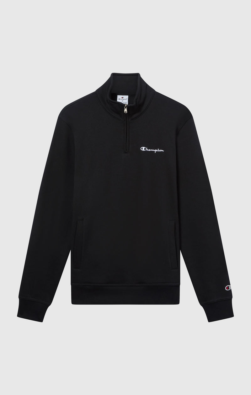 Herren Fleece-Sweatshirt mit Halbem Reißverschluss Icons