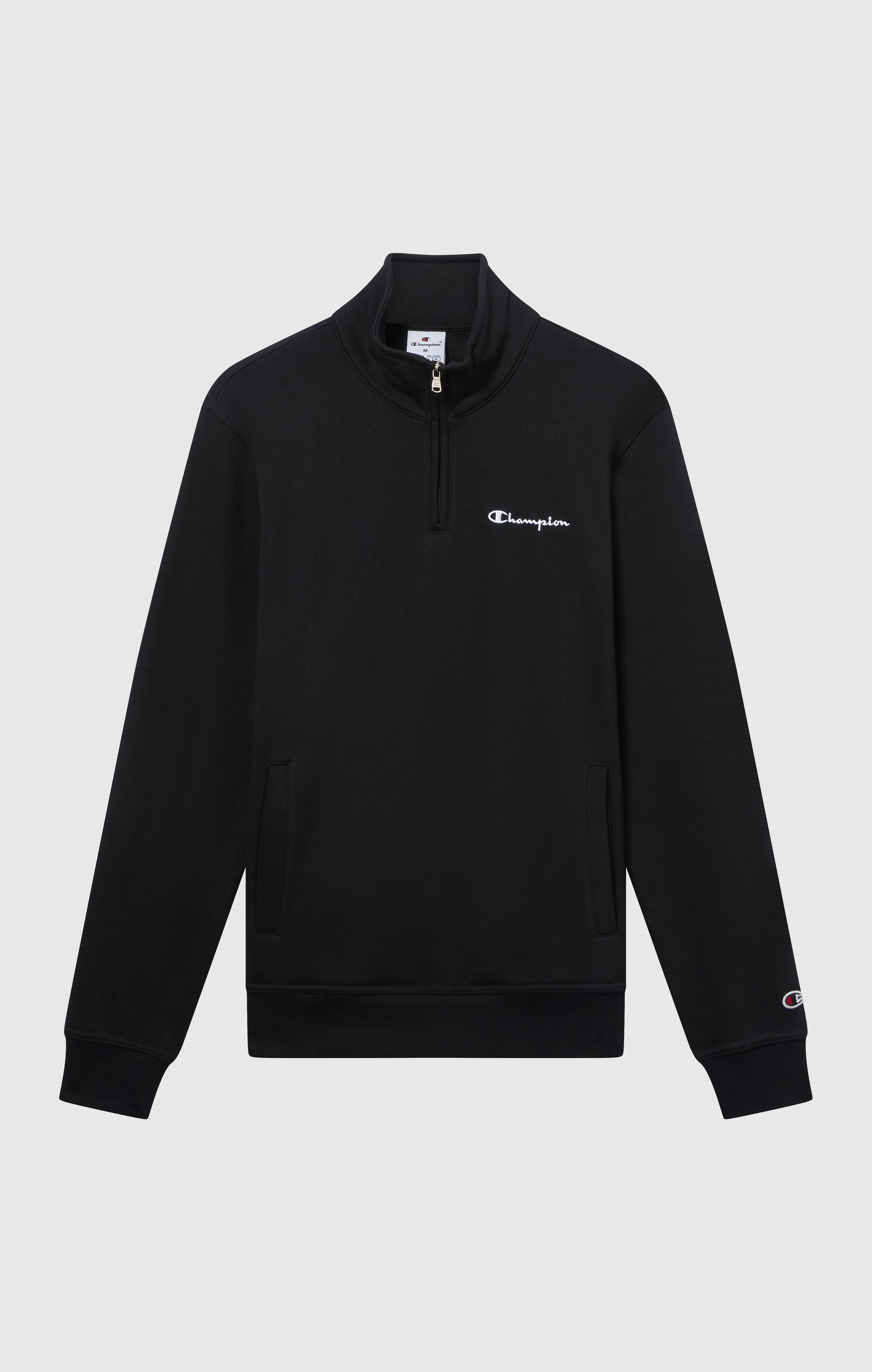 Herren Fleece-Sweatshirt mit Halbem Reißverschluss Icons