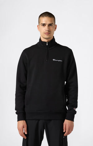 Herren Fleece-Sweatshirt mit Halbem Reißverschluss Icons