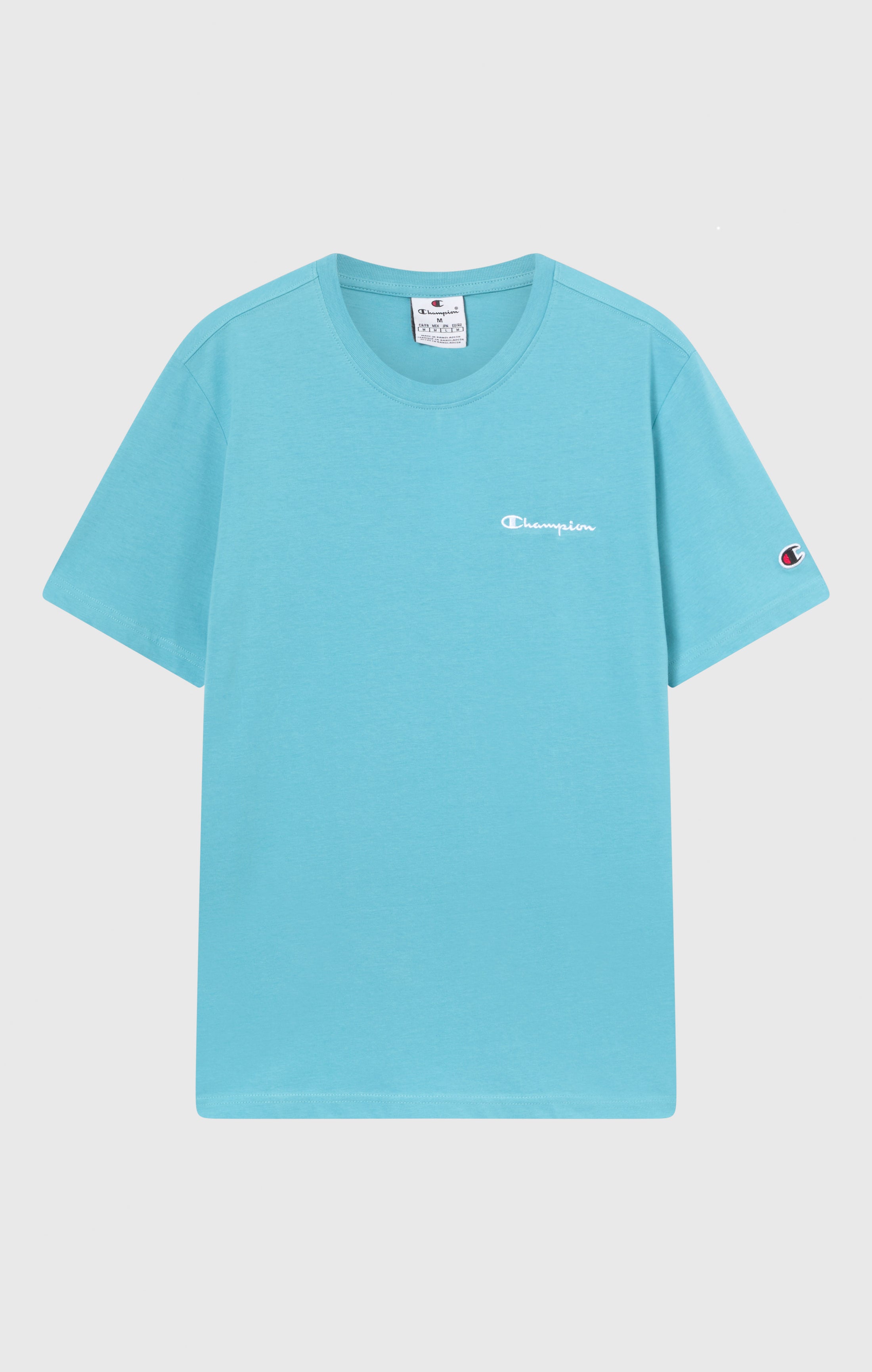 Men’s T-Shirt with Small Embroidered Logo Icons