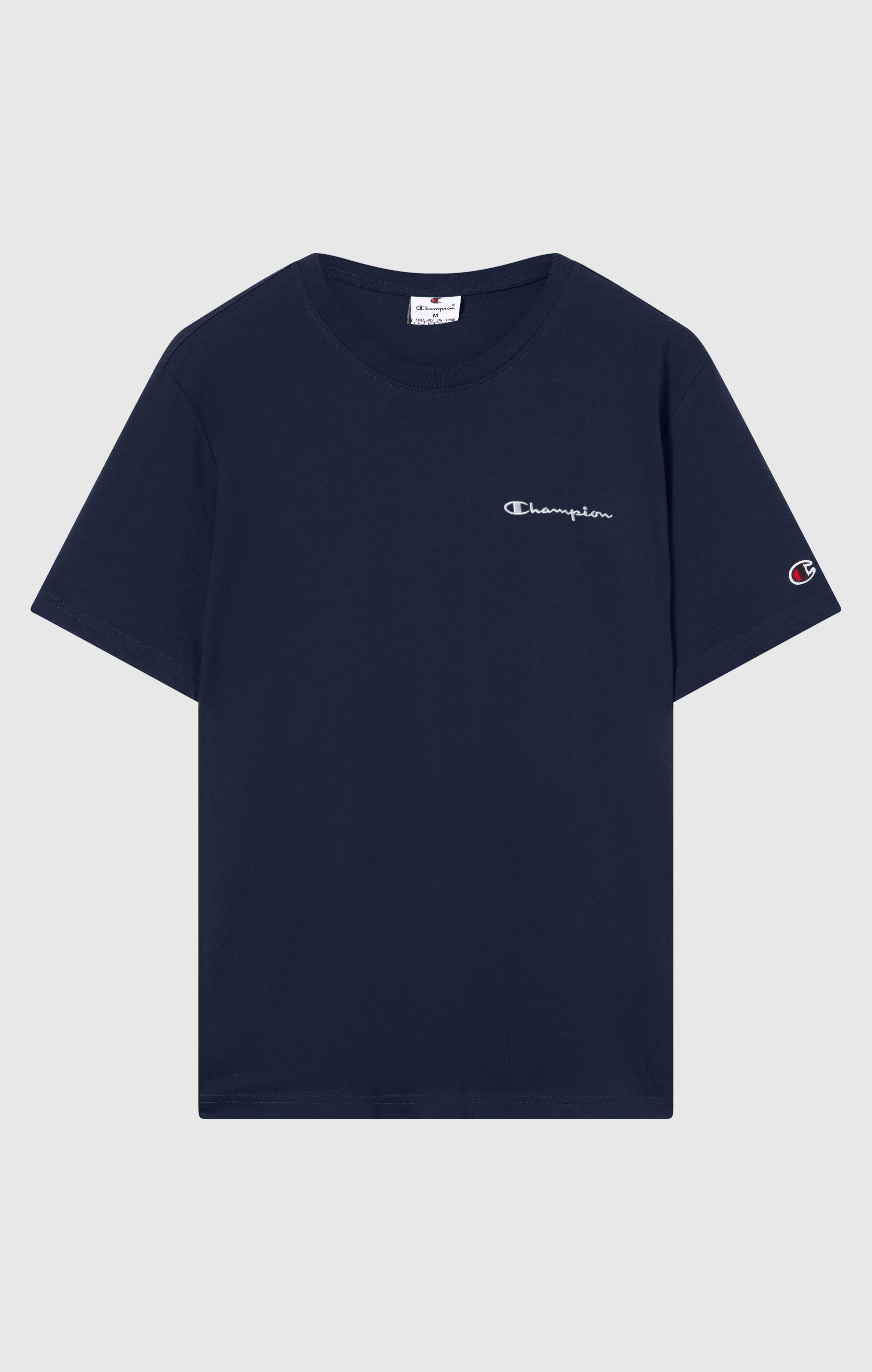 Men’s T-Shirt with Small Embroidered Logo Icons