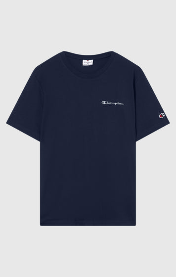 Men’s T-Shirt with Small Embroidered Logo Icons