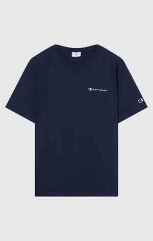 Men’s T-Shirt with Small Embroidered Logo Icons