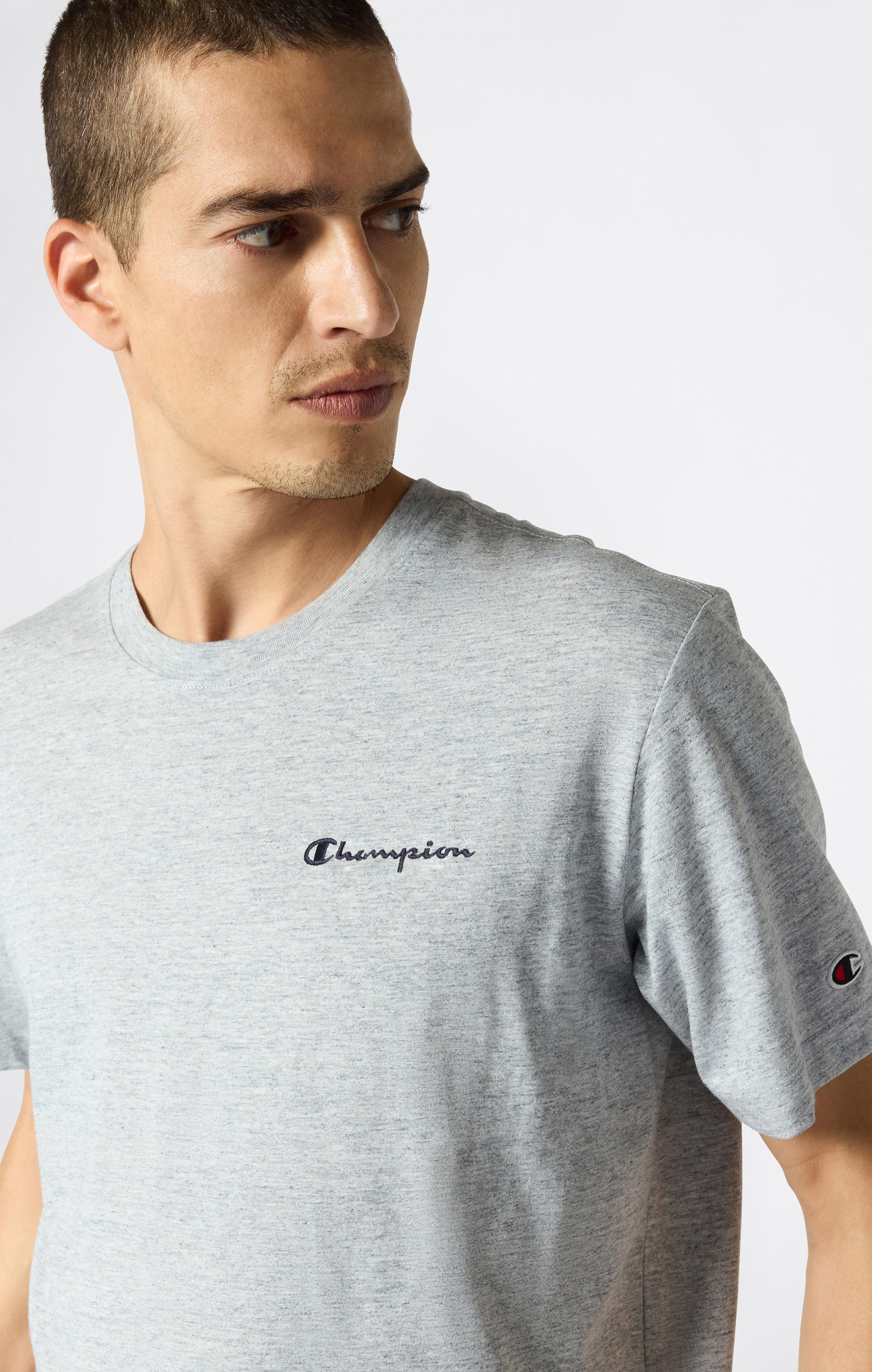 Herren T-Shirt Mit Kleinem Gesticktem Logo Icons
