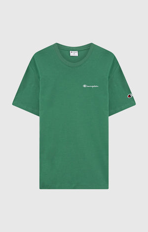 Men’s T-Shirt with Small Embroidered Logo Icons