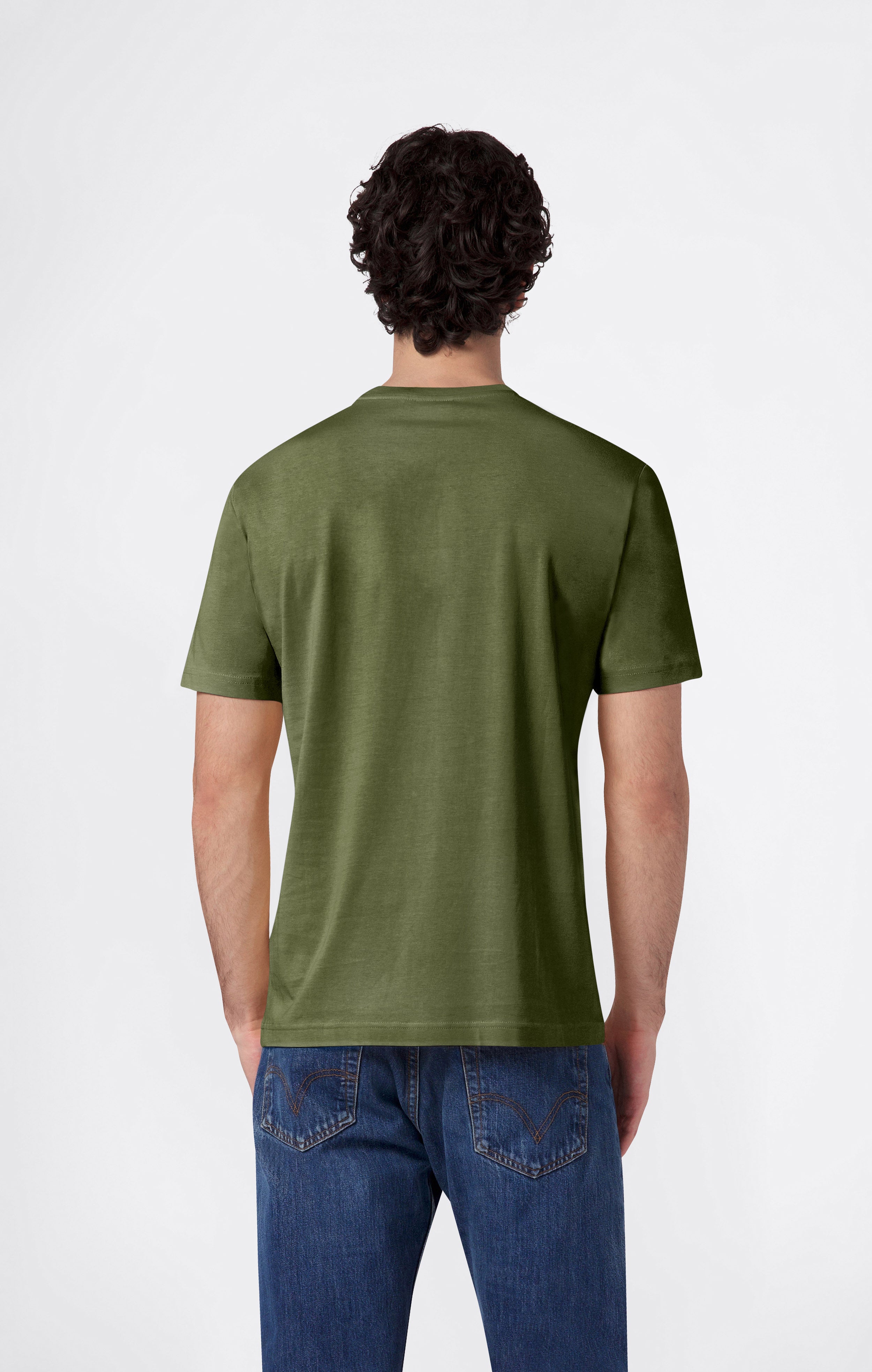 Herren T-Shirt Mit Kleinem Gesticktem Logo Icons