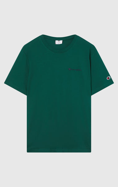 Men’s T-Shirt with Small Embroidered Logo Icons