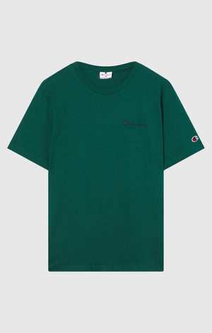 Men’s T-Shirt with Small Embroidered Logo Icons