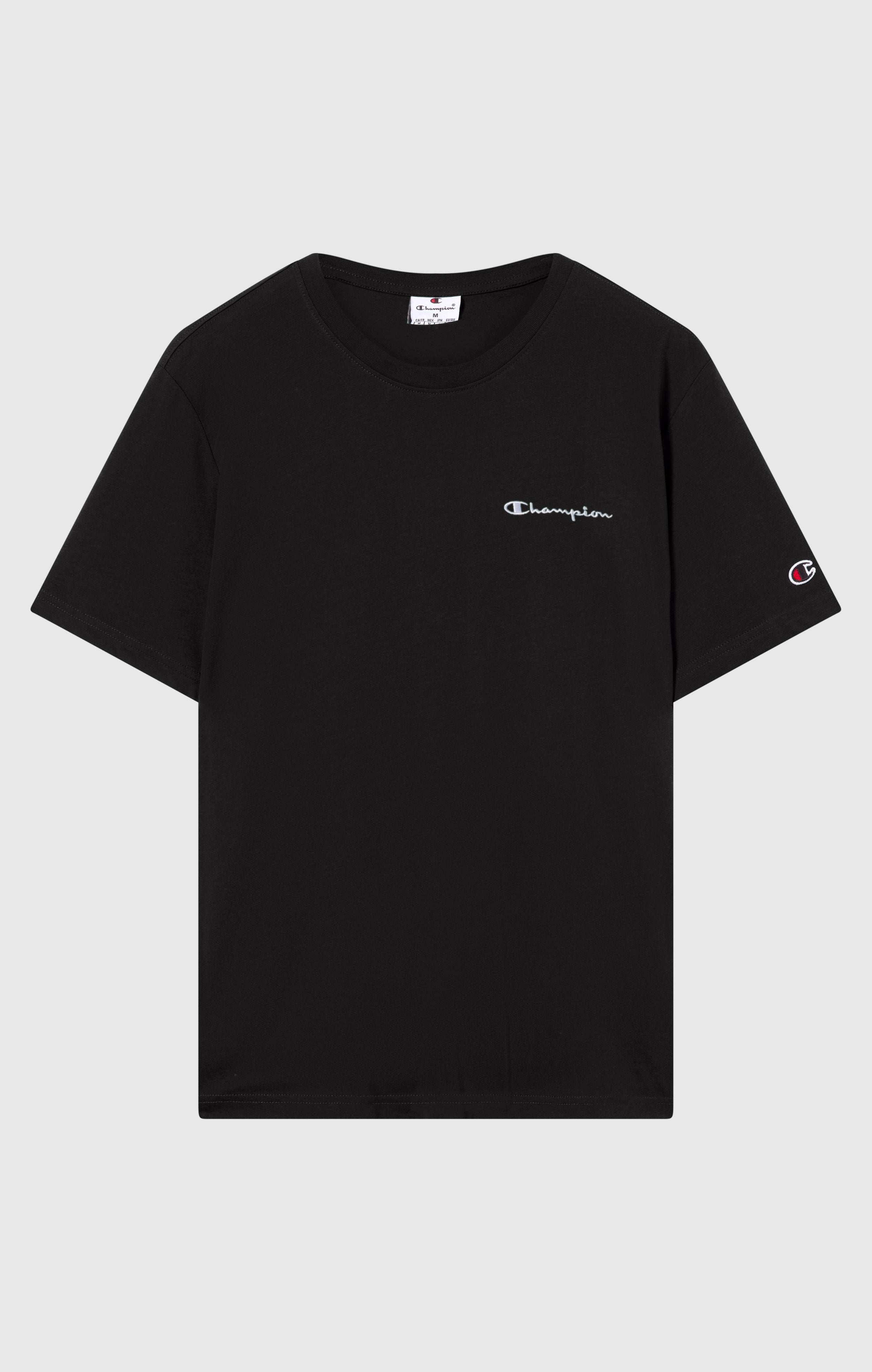 Men’s T-Shirt with Small Embroidered Logo Icons