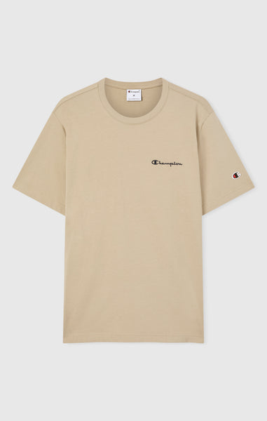 Men’s T-Shirt with Small Embroidered Logo Icons