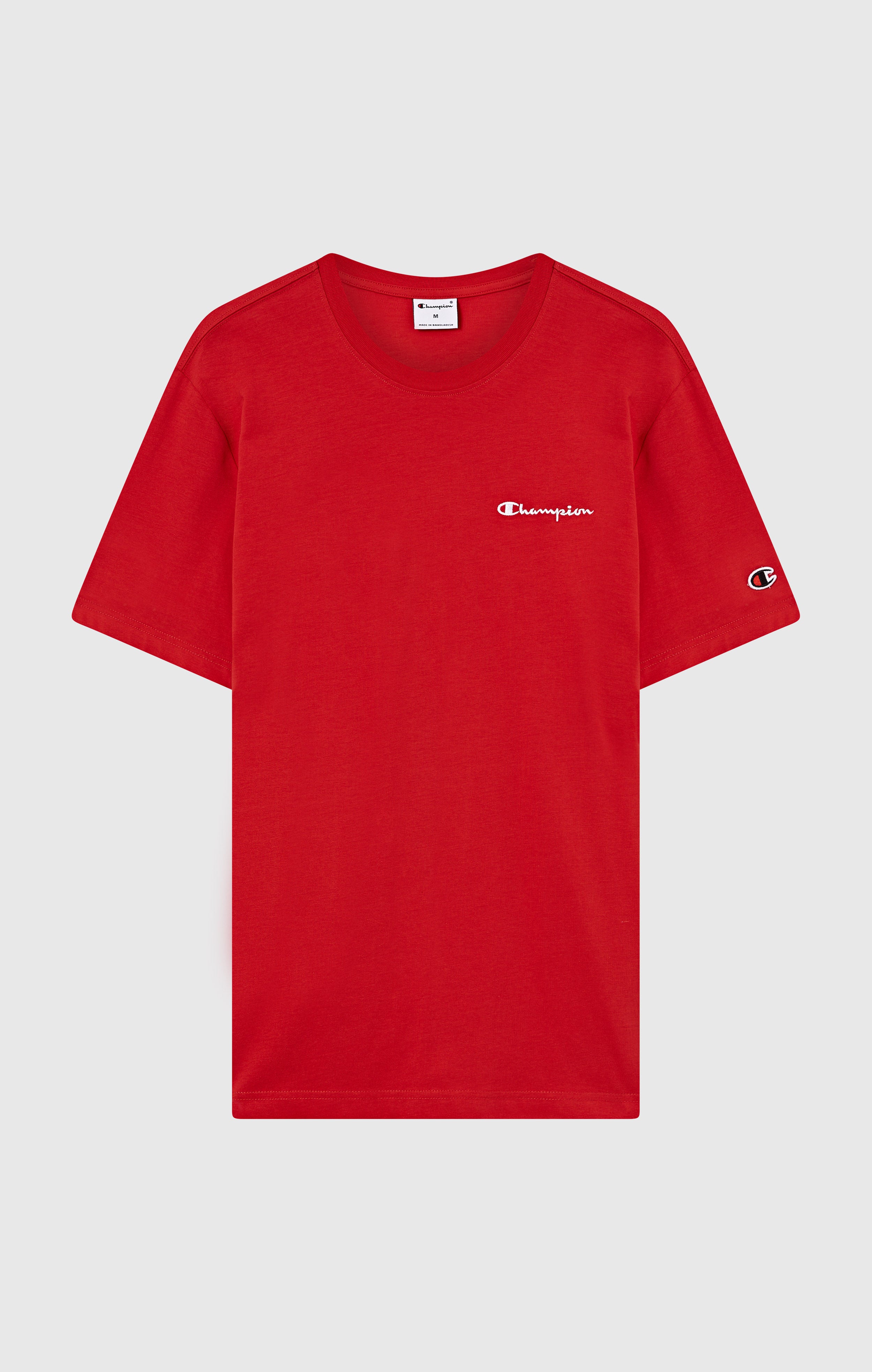 Men’s T-Shirt with Small Embroidered Logo Icons