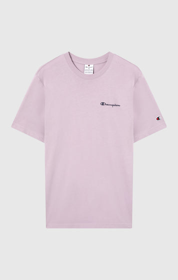 Men’s T-Shirt with Small Embroidered Logo Icons