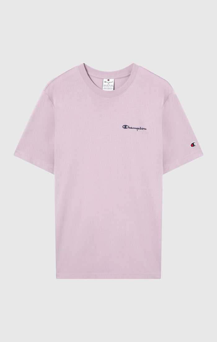Men’s T-Shirt with Small Embroidered Logo Icons